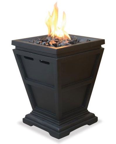 UniFlame GLT1343SP Uniflame 25 Inch Liquid Propane Gas Outdoor Small Fireplace