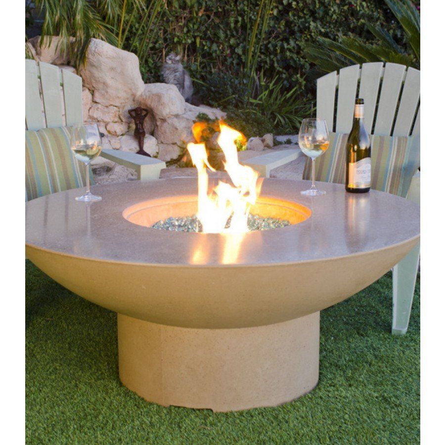 Lotus Chat Height Fire Pit Table