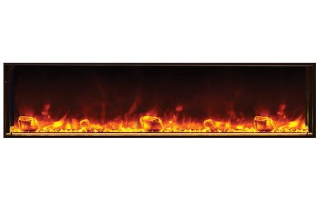 Amantii Panorama 72-inch Deep Full Frame Zero Clearance Built-In Electric Fireplace