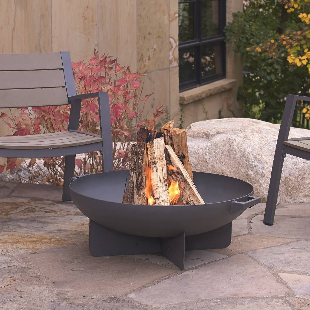 Anson Fire Bowl in Gray