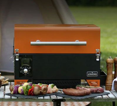ASMOKE AS300 Portable Wood Pellet Grill and Smoker 256 SQ. IN. w/ Best Value BBQ Season Kits, Apple Red