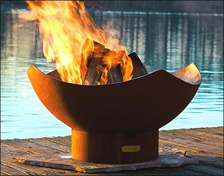 Carbon Steel Contemporary Fire Pit