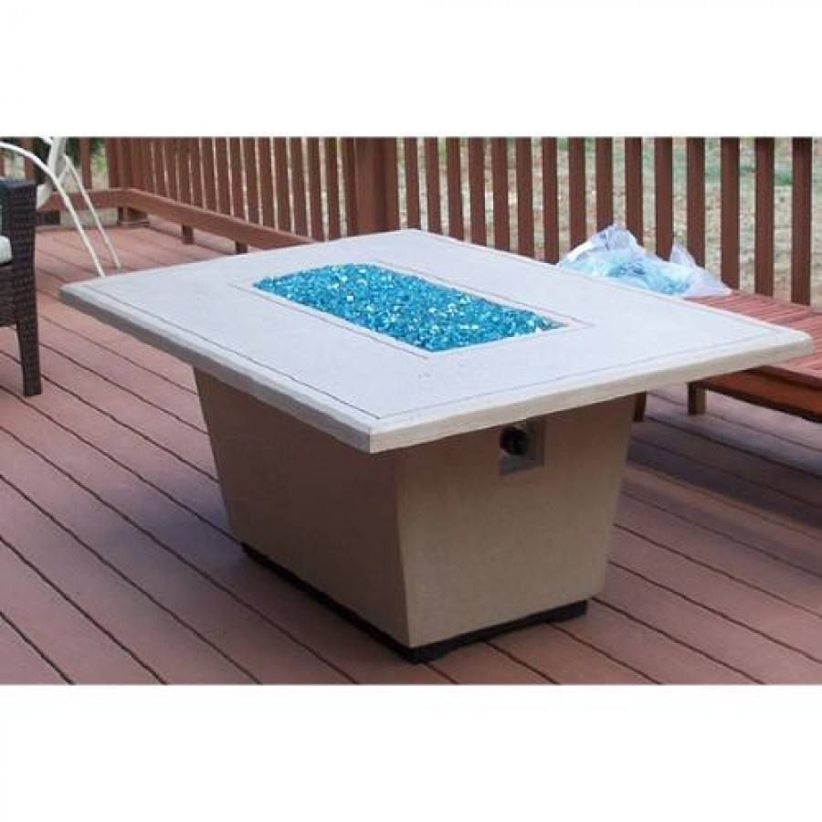 Cosmopolitan Rectangle Fire Pit Table