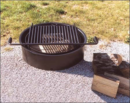 Fire Ring With Grate: Made In USA