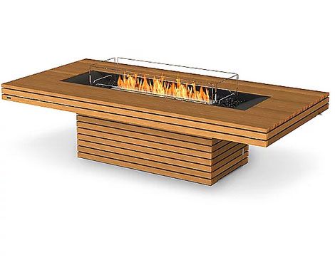 Gin 90 Chat Teak Fire Table
