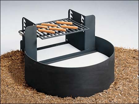Handicap Accessible Dual-Purpose Fire Ring w/ Grate