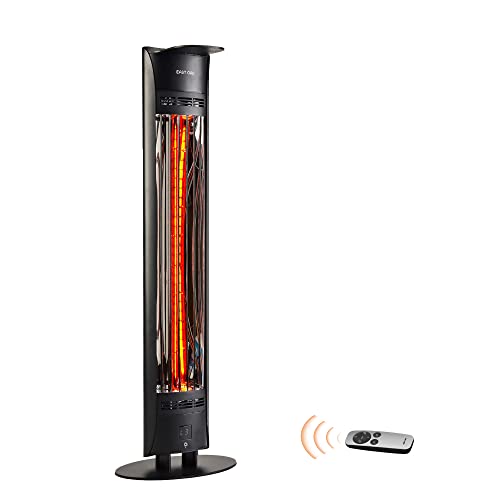 EAST OAK Patio Heater, 1500W Portable Tower Outdoor Electric Heater