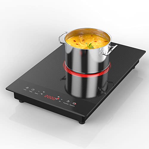 Electric Cooktop 12 Inch 110v, ANHANE Single Burner Electric Hot Plates