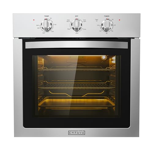 Empava 24 inch Electric Single Wall Oven 2.5 Cu.ft Stainless Steel with