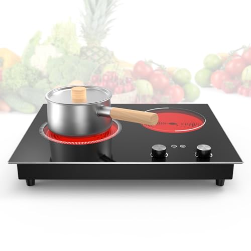 GIHETKUT Electric Cooktop,3000W Builtin & Countertop Electric Burner